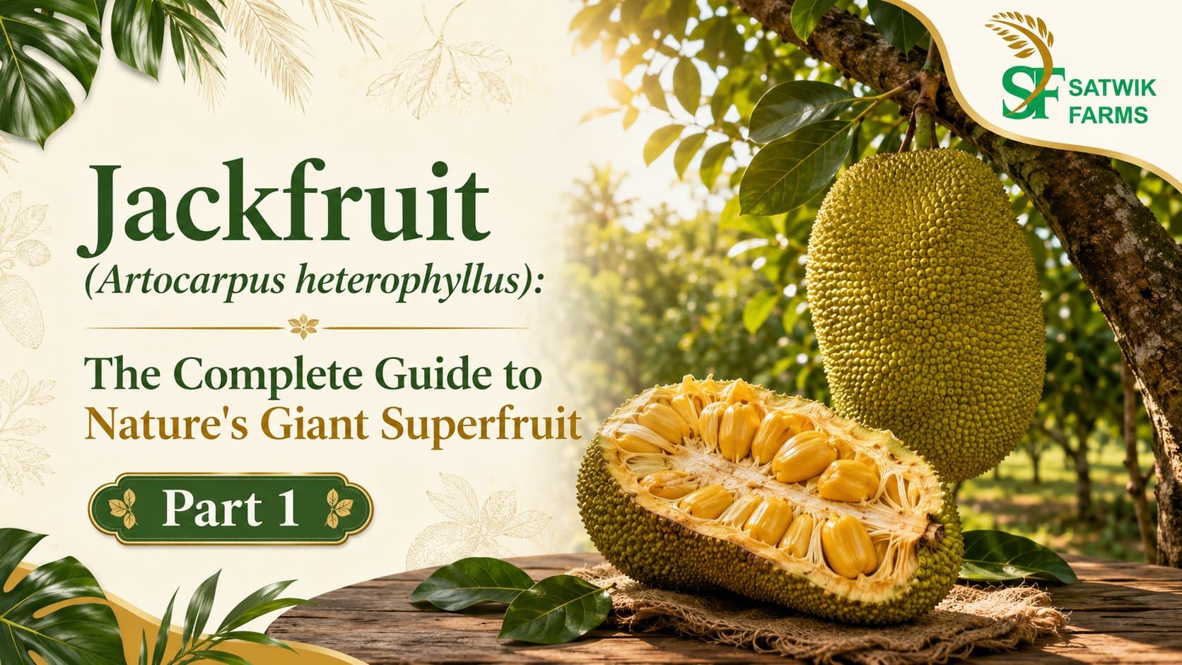 Jackfruit: Nature's Giant Superfruit (Part 1) — Nutrition, Botany & Raw vs Ripe