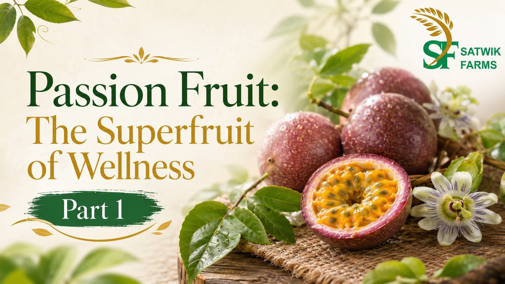 Passion Fruit: The Superfruit of Wellness (Part 1) — Nutrition, Botany & Antioxidant Power